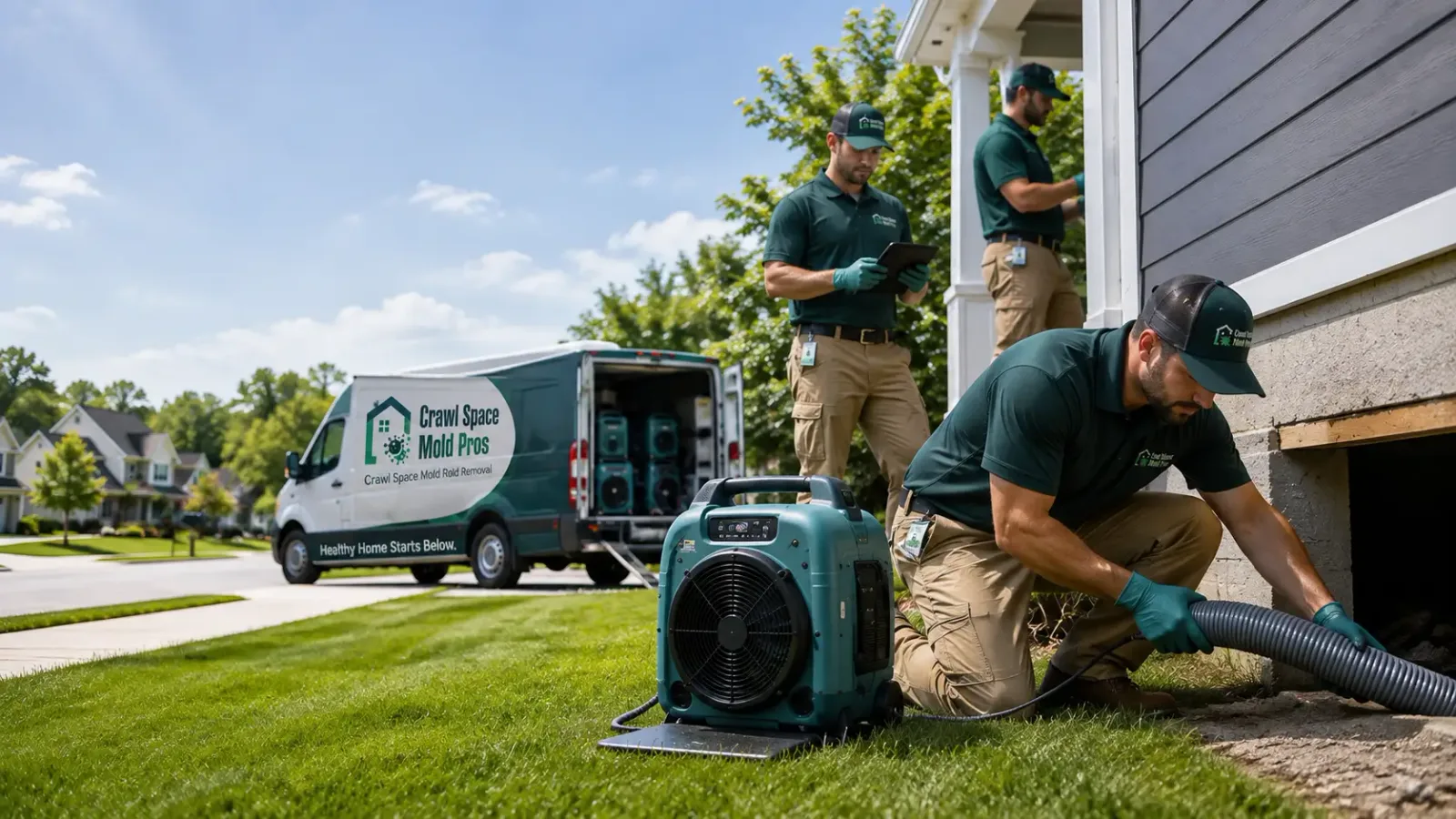 Crawl Space Mold Removal in Gravity, IA
